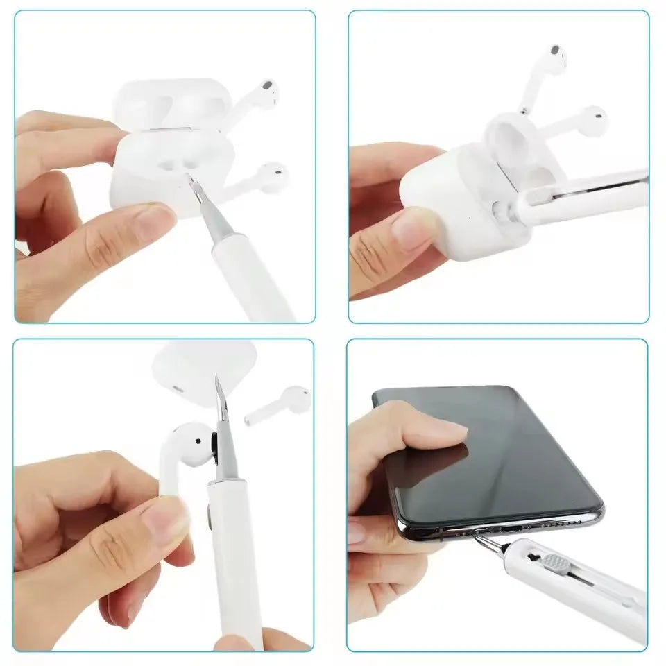 1Pc Bluetooth Earphone Cleaning Pen Multifunctional Cleaning Brush Earphone Cleaner