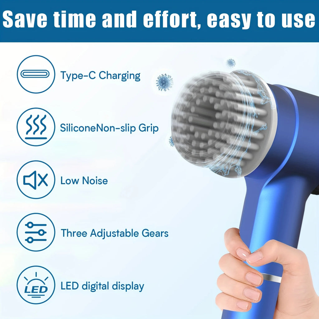 Multifunctional Electric Cleaning Brush Handheld Power Scrubber Kit for Kitchen Dish Washing Home Bathroom Cleaning Tools