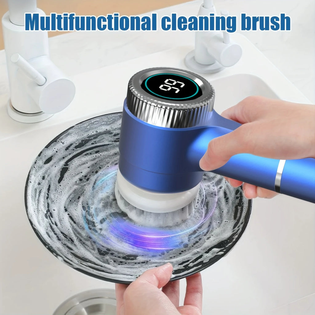 Multifunctional Electric Cleaning Brush Handheld Power Scrubber Kit for Kitchen Dish Washing Home Bathroom Cleaning Tools