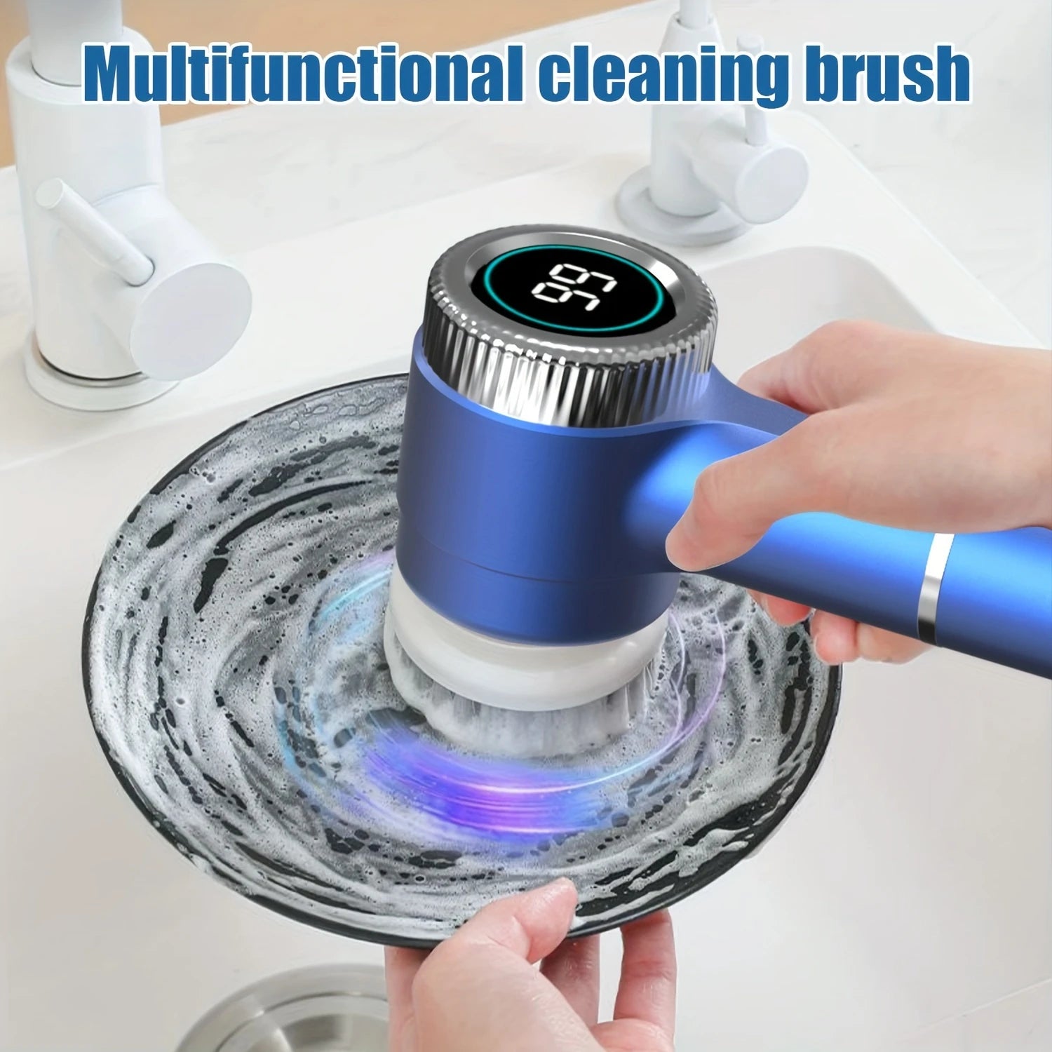 Multifunctional Electric Cleaning Brush Handheld Power Scrubber Kit for Kitchen Dish Washing Home Bathroom Cleaning Tools